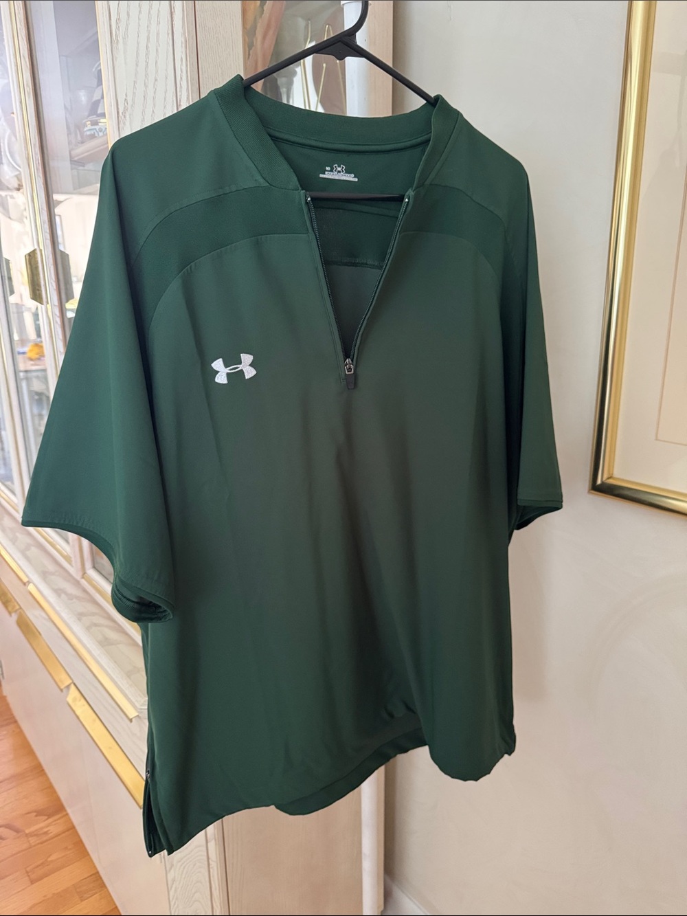 Under Armour Dark Green Half-Zip Athletic Top
